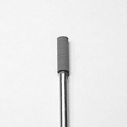 軸付ゴム砥石(3mm軸) 円筒型　φ4 x 13mm