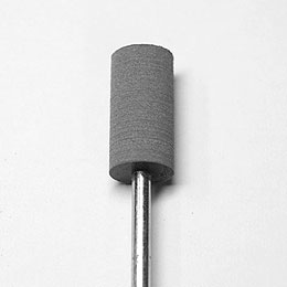 軸付ゴム砥石(3mm軸) 円筒型　φ10 x 20mm